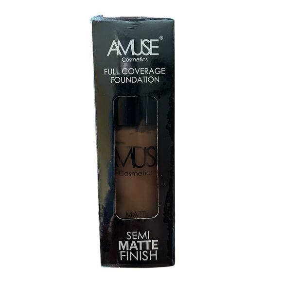 Amuse Cosmetics Full Coverage Semi Matte Finish Foundation - Cocoa - Picture 2 of 5